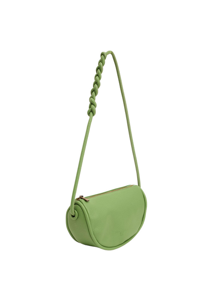 Nice Things Ecoleather Bag with Special Hanger In Green