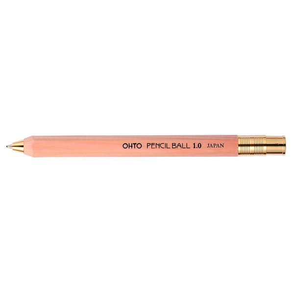 Ohto Stylo À Bille Pencil Ball Bois Naturel 1.0