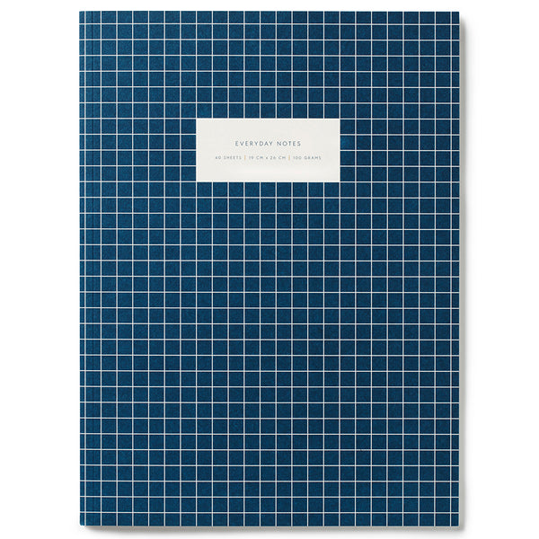 Kartotek Copenhagen Kartotek • Cahier Check Couverture Quadrillée Bleu Foncé