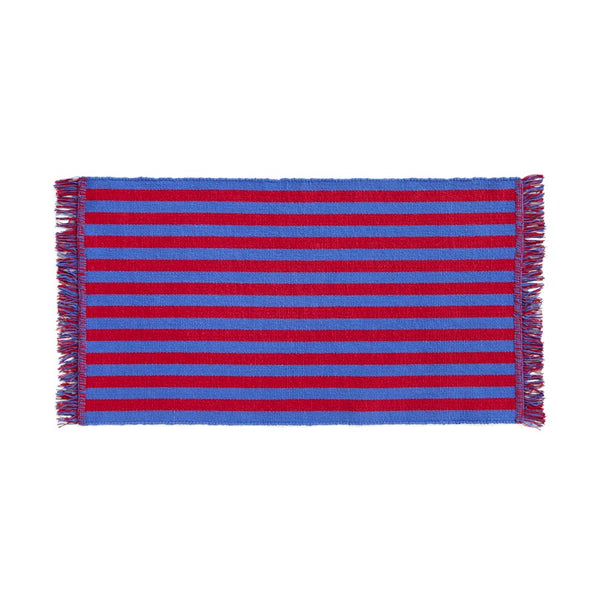 HAY Tapis Rouge Et Bleu Stripes And Stripes