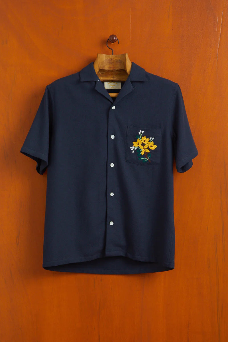 portuguese-flannel-pique-embroidery-flowers-shirt-navy