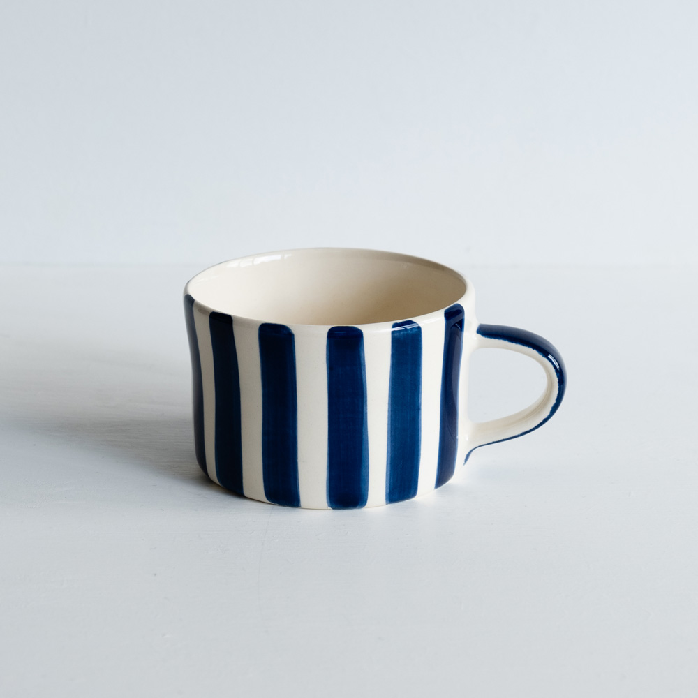 Musango Candy Stripe Mug in Blue