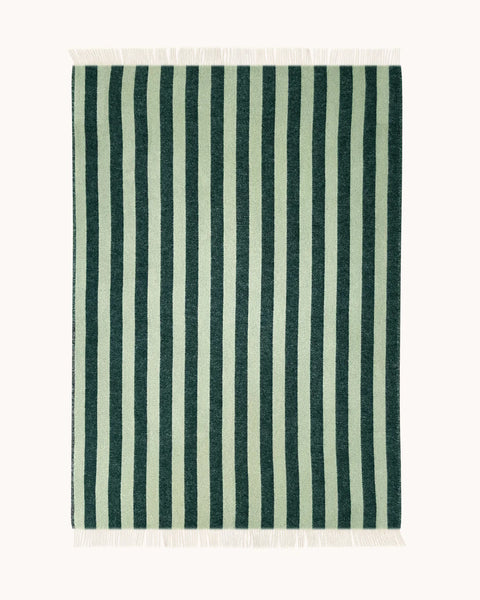 MAISON DEUX Green Sage Candy Wrap Blanket