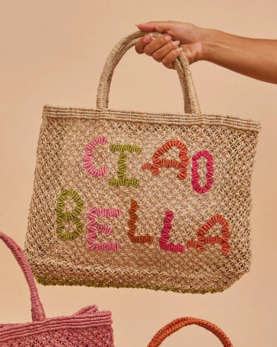 The Jacksons Ciao Bella Small Tote Natural And Multi