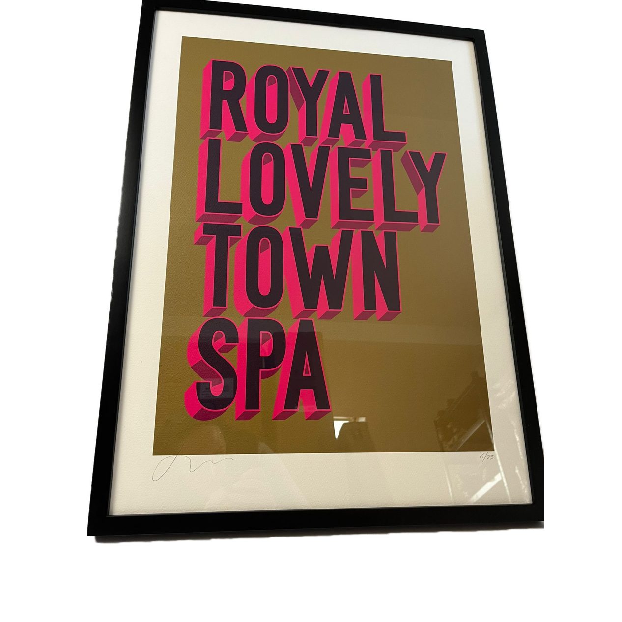Collective Home Store 50 x 70cm Pink Lovely Town Framed Print