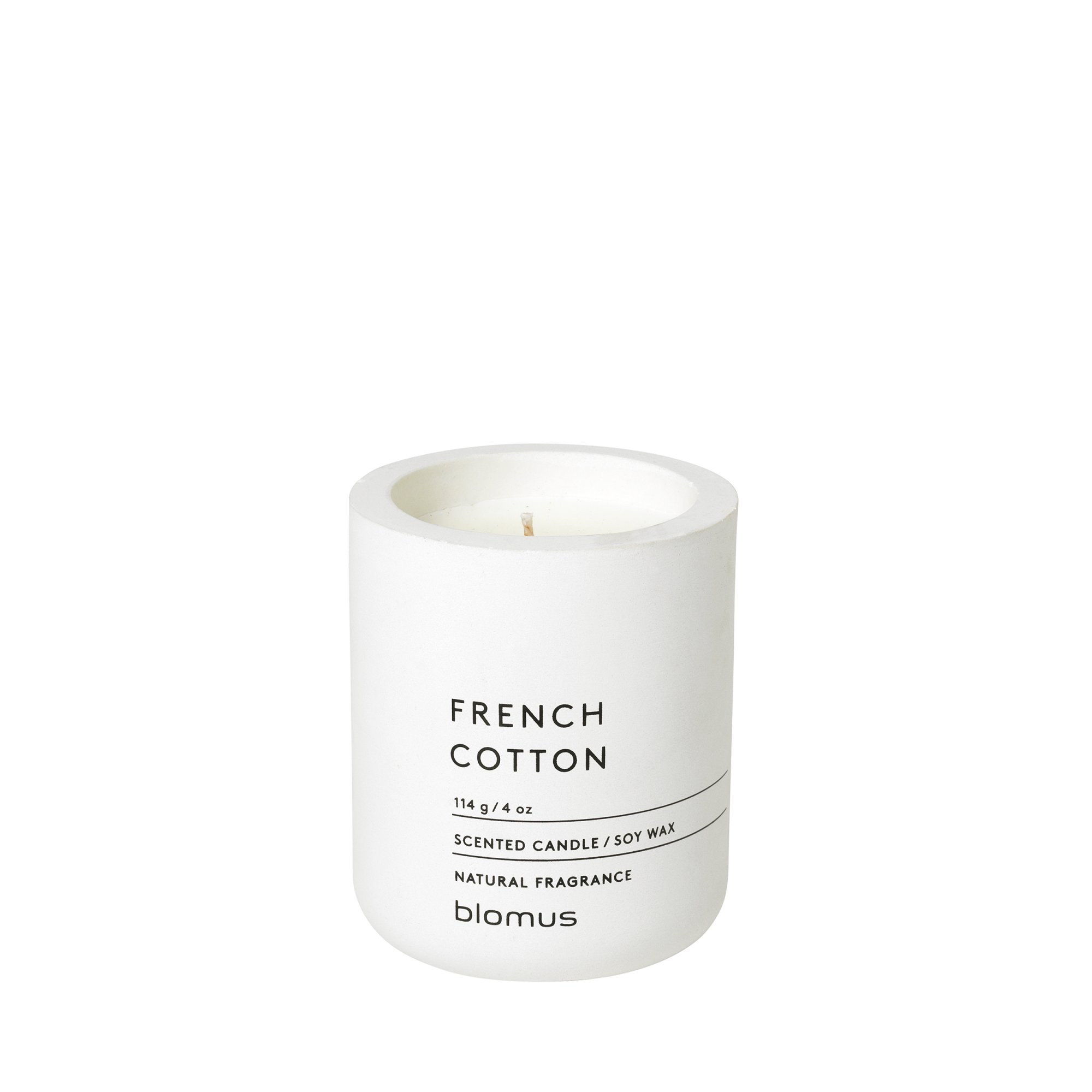 Blomus White French Cotton Lily Fraga Scented Candle