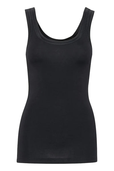 ICHI Vest Top - Black