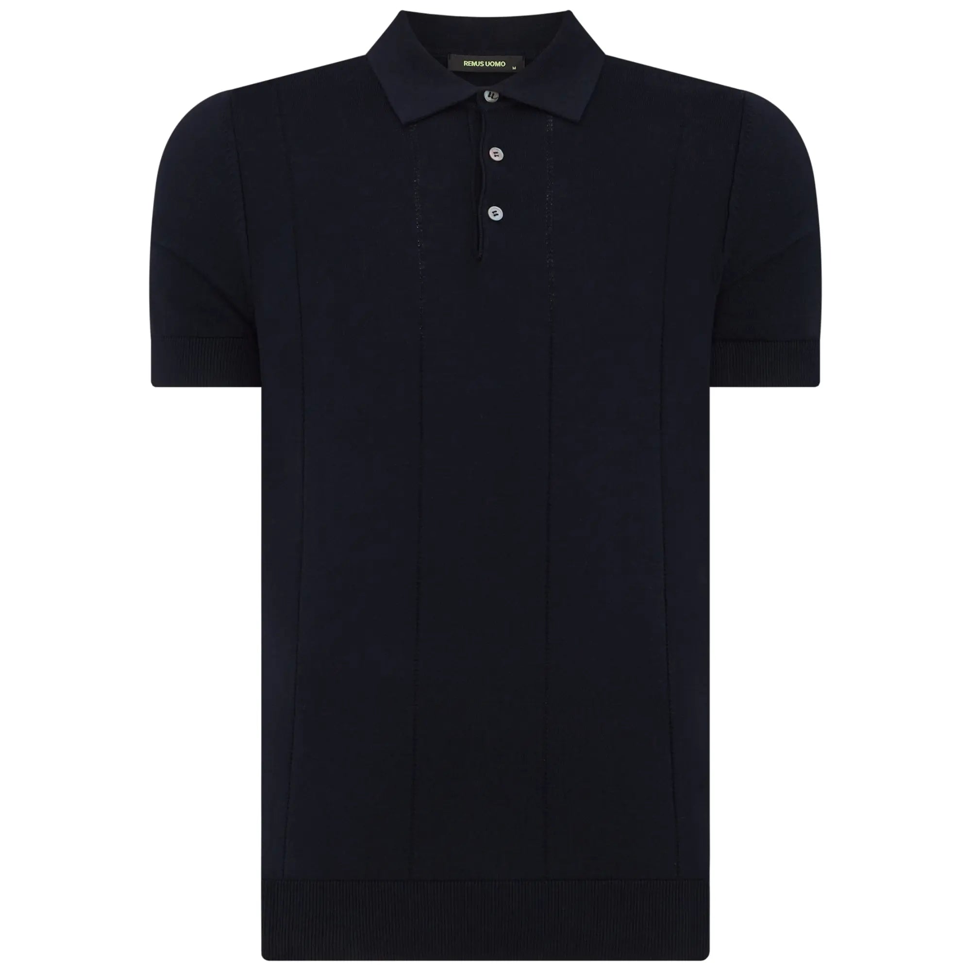 Remus Uomo Knitted Polo - Navy