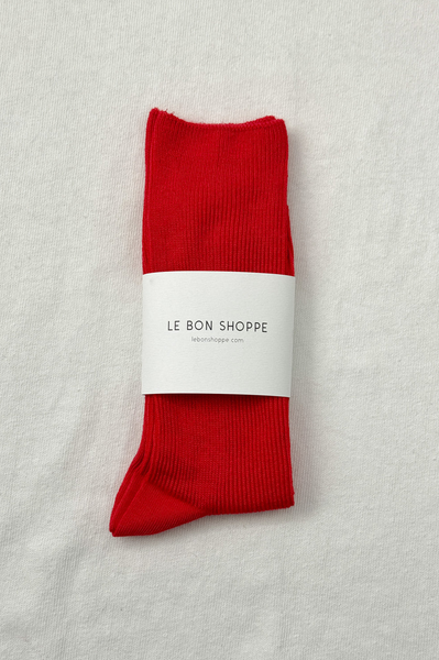 Le Bon Shoppe Red Lipstick Trouser Sock