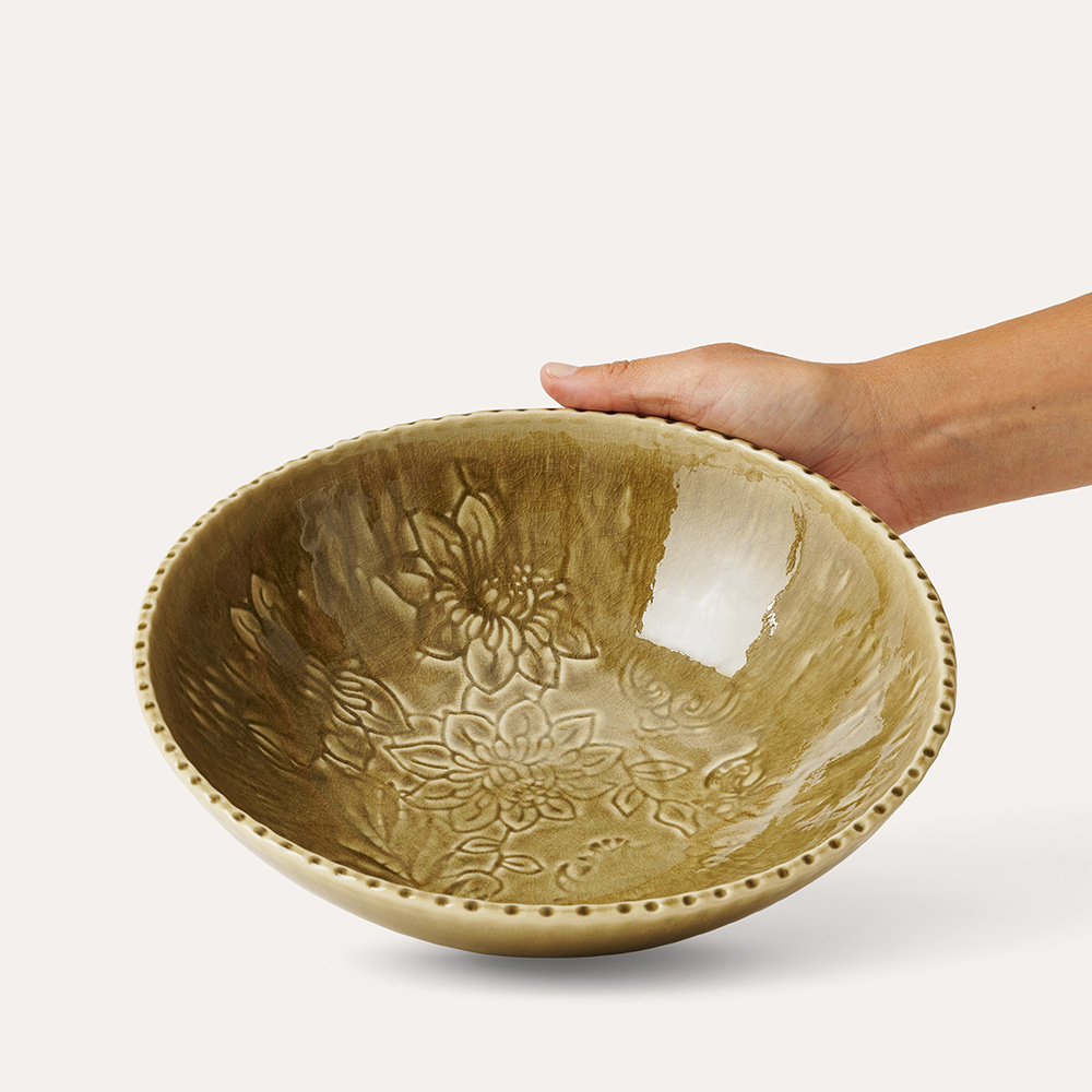 Sthal Deep Dinner Plate/Bowl in Sand