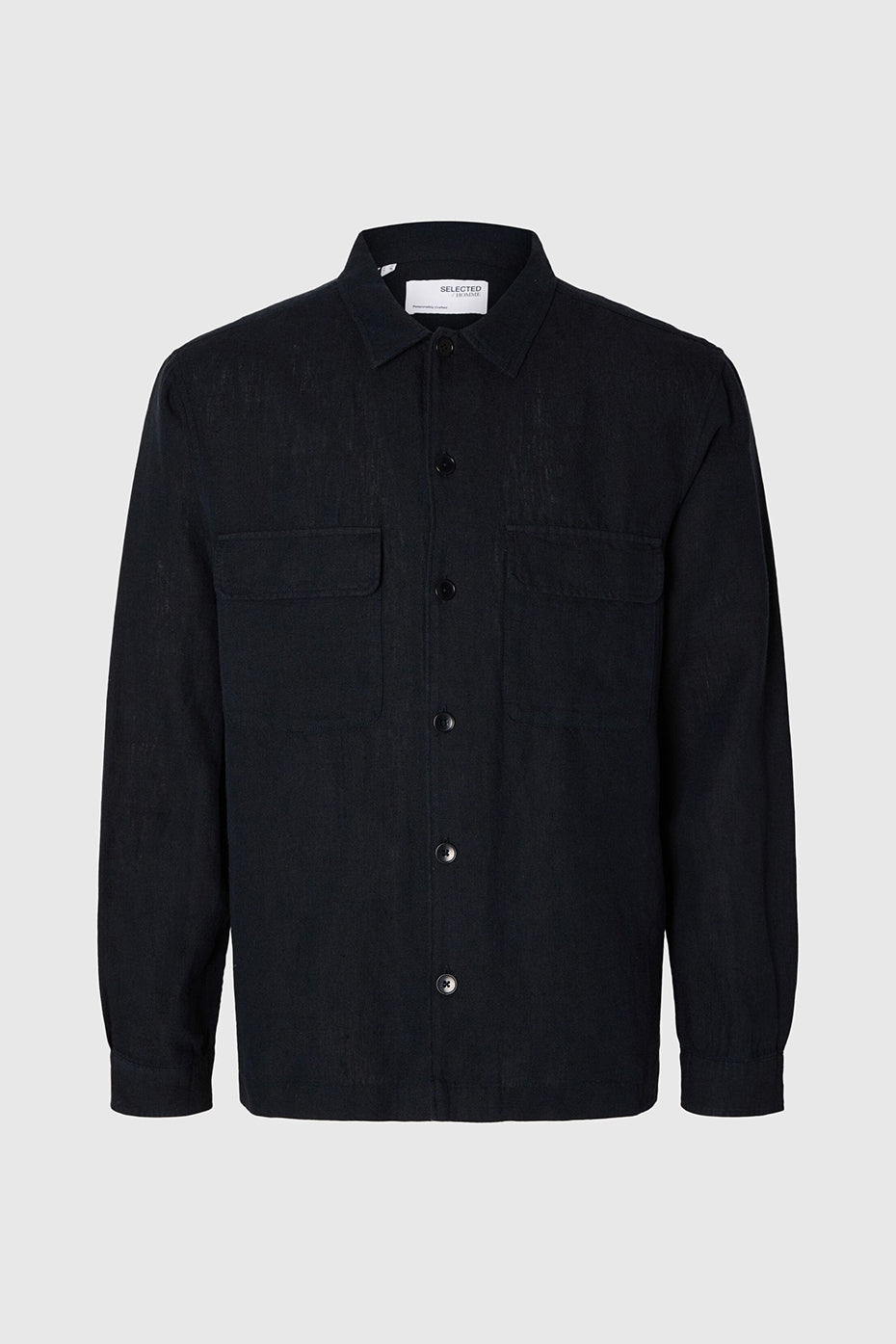 Selected Homme Sky Captain Mads Linen Overshirt