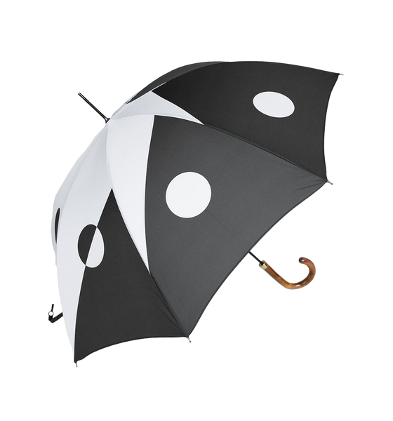 Para Para Large Black Geometric Starburst Animated Umbrella