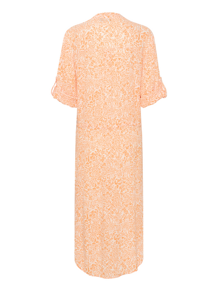 Soaked in Luxury  Zaya Tangerine Ditsy Print Dress