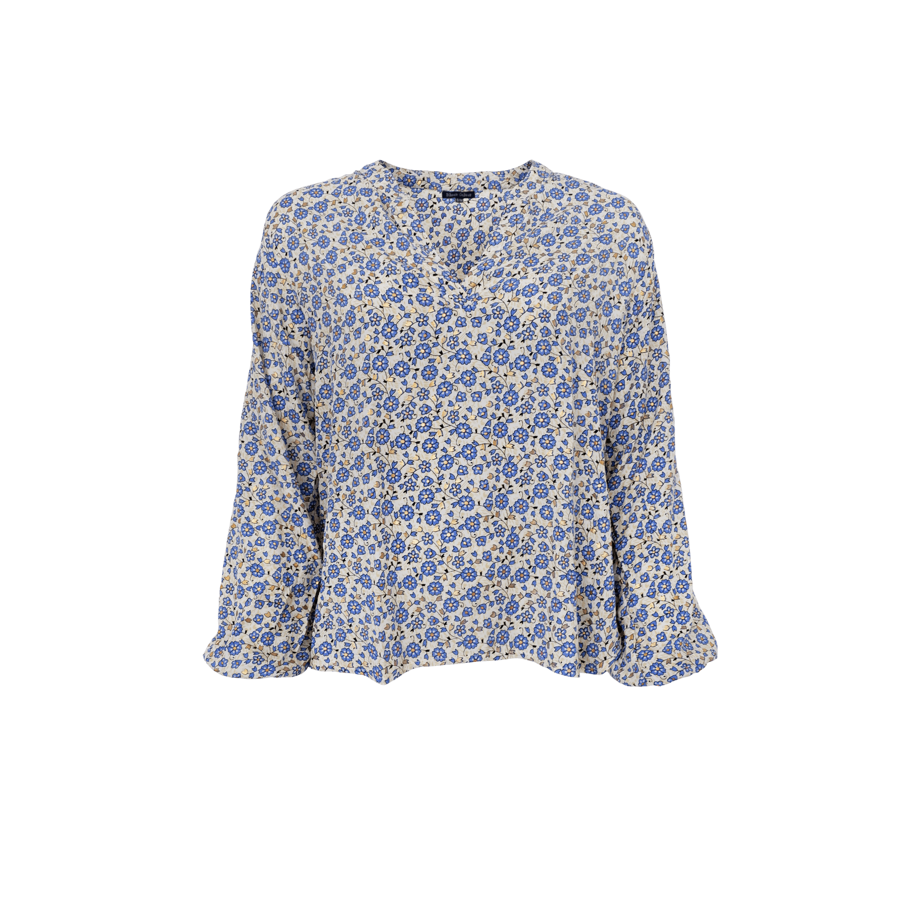 Black Colour Bc Luna Blouse - Blue Daisy