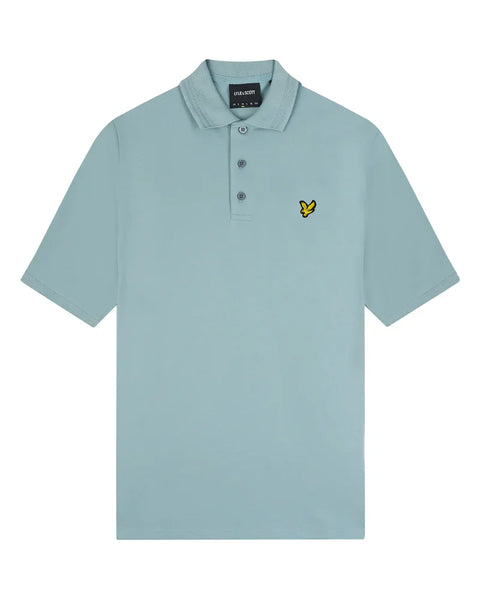Lyle and Scott Sp2002v Rally Tipped Polo Shirt In Slate Blue