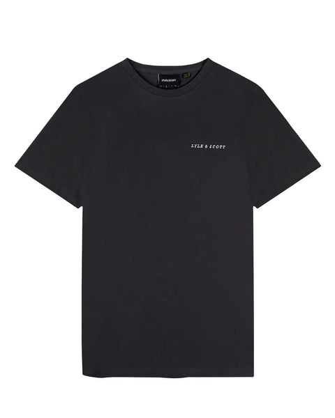 Lyle and Scott Ts2007v Embroidered T Shirt In Gunmetal