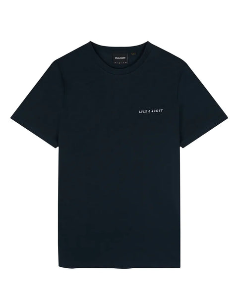 Lyle and Scott Ts2007v Embroidered T Shirt In Dark Navy