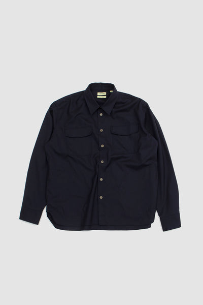 De Bonne Facture Two Pocket Overshirt Navy