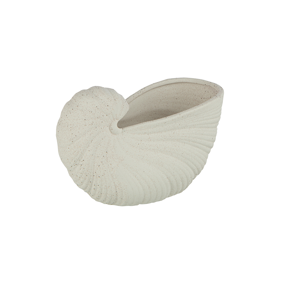 Terra Nomade Vase En Céramique – Coquillage Blanc