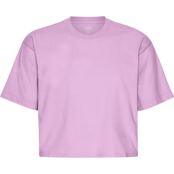 Colorful Standard Cherry Blossom Organic Boxy Crop T-shirt