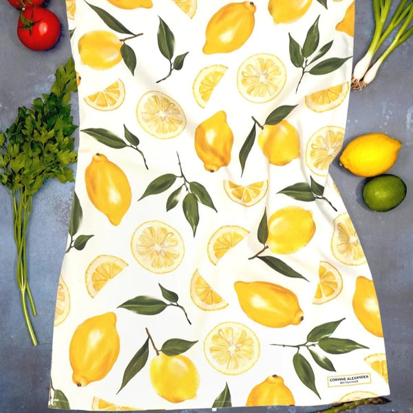 Corinne Alexander Lemon Tea Towel
