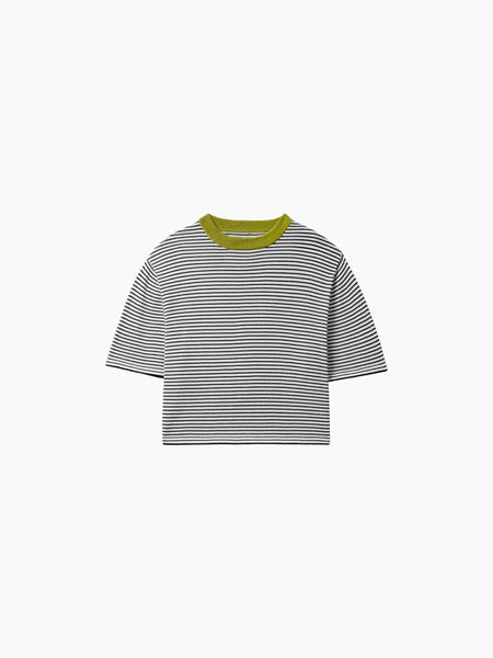 Cordera Cotton Striped T-shirt Lime