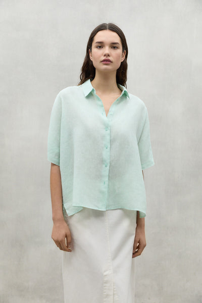 Ecoalf Oversize Mint Melania Linen Shirt