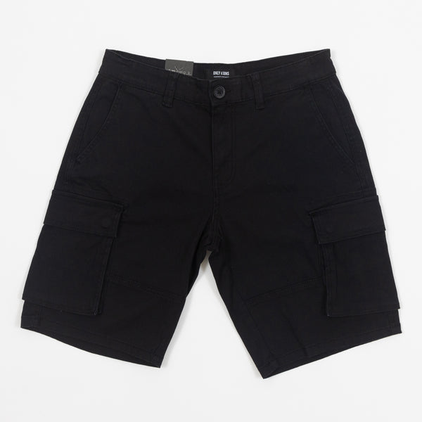 Only & Sons Only & Sons Cargo Shorts In Black