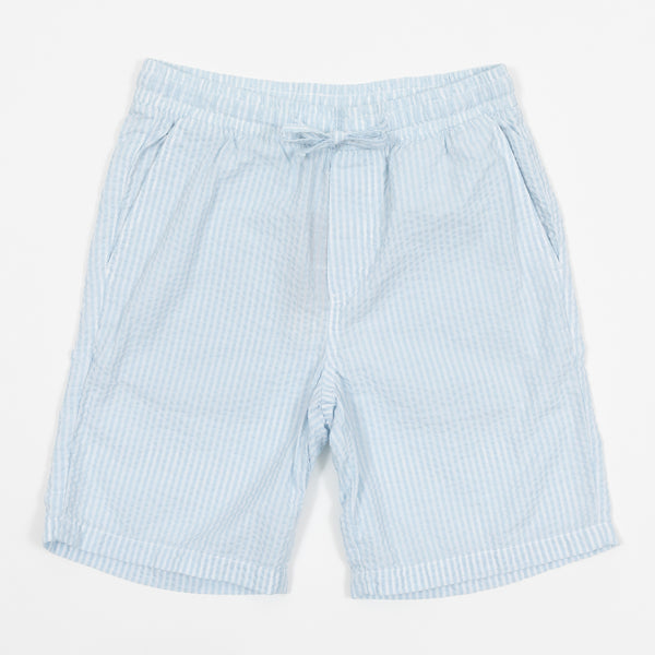 Jack & Jones Striped Textured Shorts In Light Blue