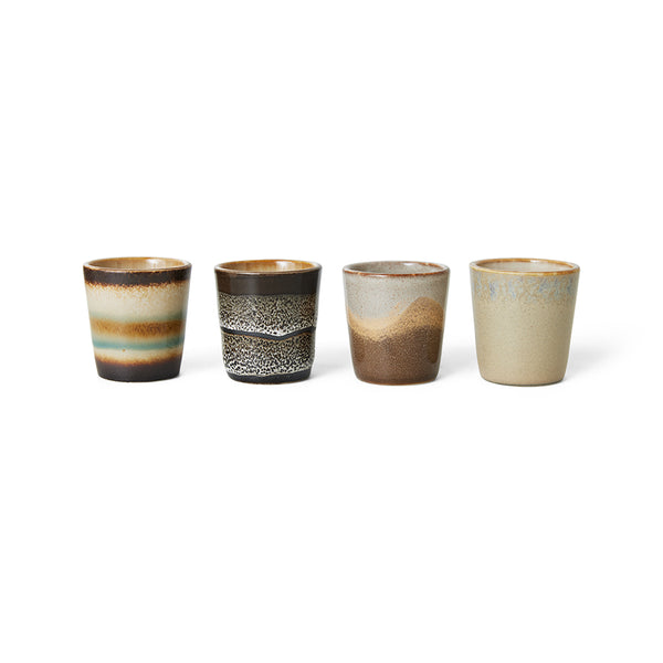 HK Living 70's Ceramic Egg Cups - Granite