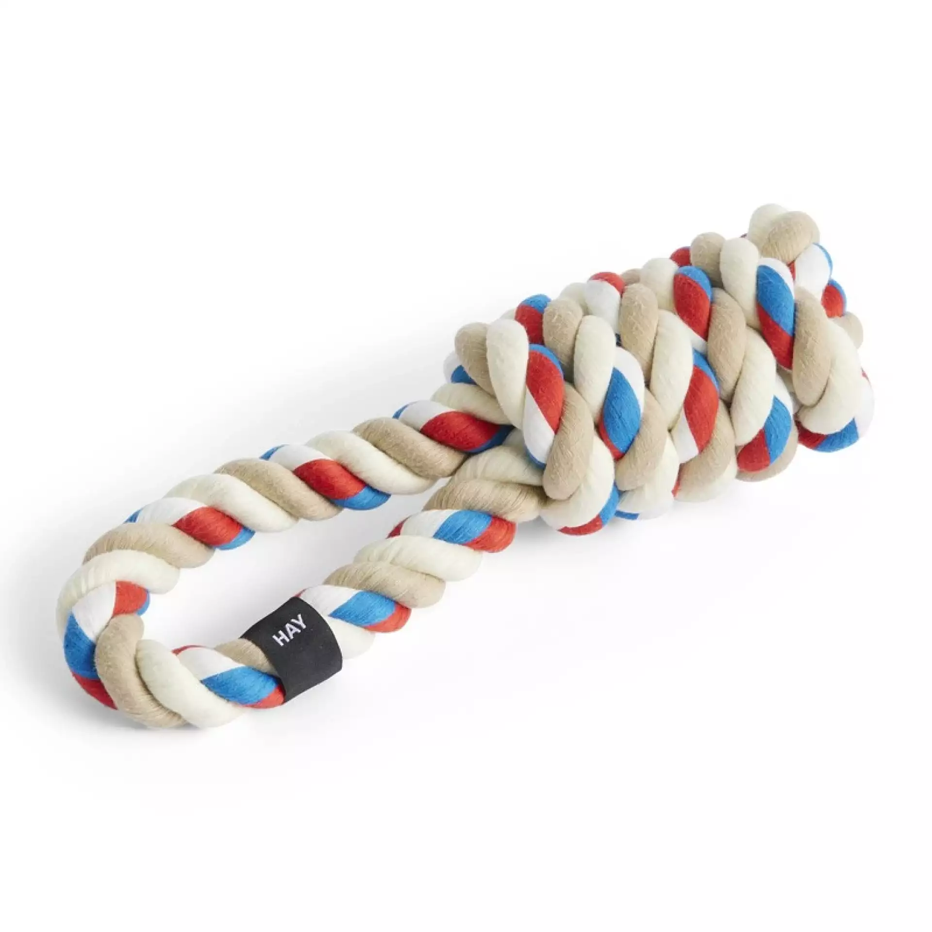 HAY Red Turquoise and Off White Dogs Rope Toy
