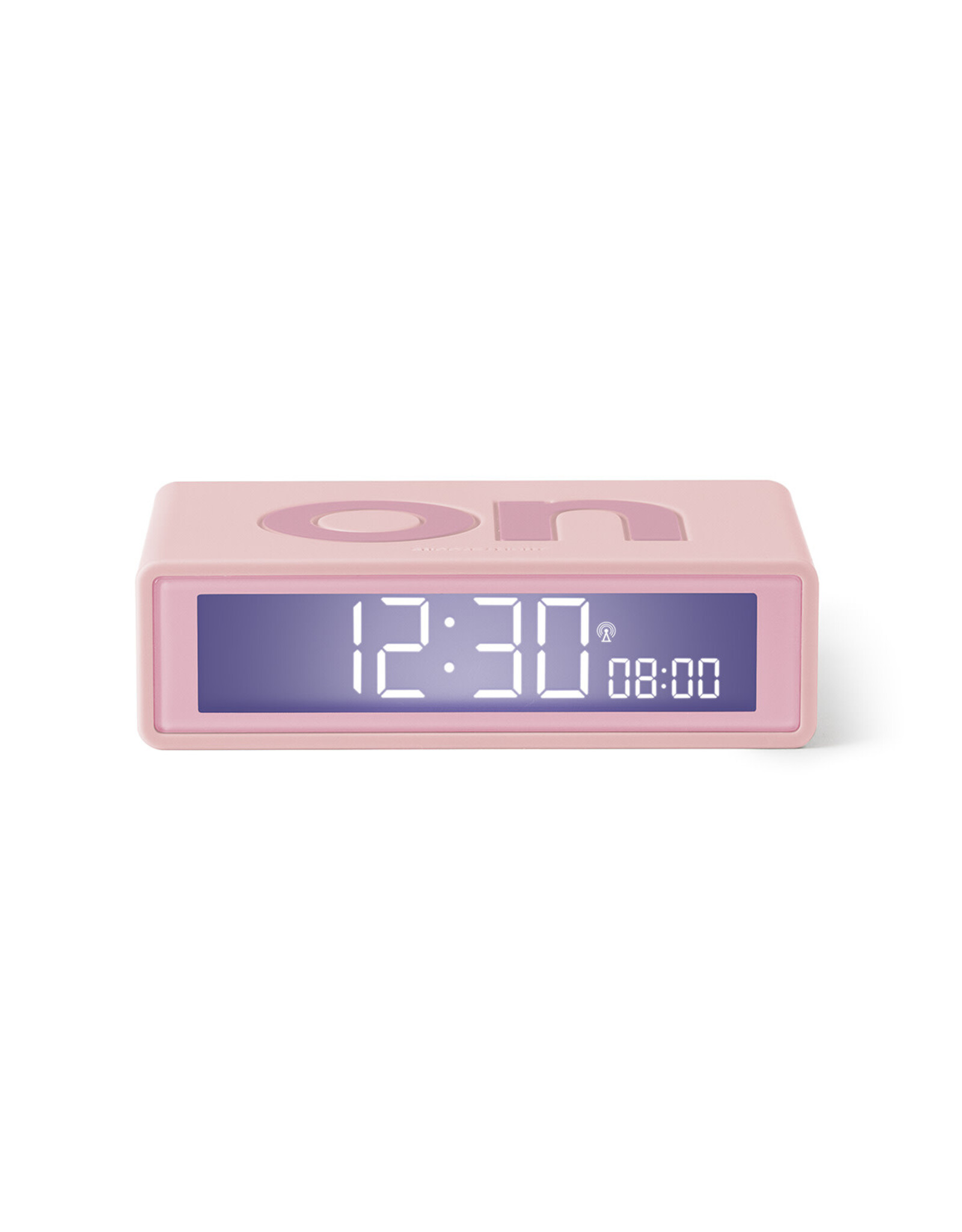 lexon-pink-rubber-flip-rcc-alarm-clock