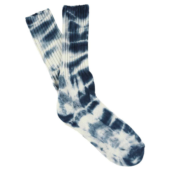Escuyer White Graphite Tie Dye Socks