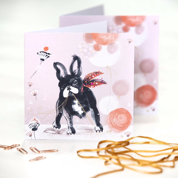 Lydia. London Dashing Dogs - French Bulldog Card