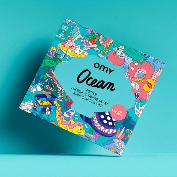 OMY Ocean Seek And Find Poster And Stickers