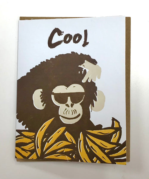 1973 The Animals Monkey Card - Cool Bananas