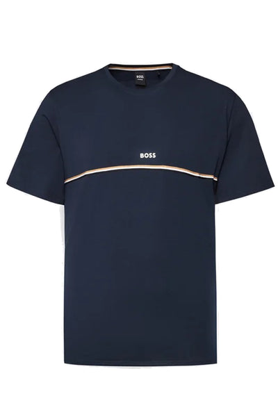 Hugo Boss Boss - Unique Dark Blue Stretch Cotton Pyjama T-shirt 50515395 404