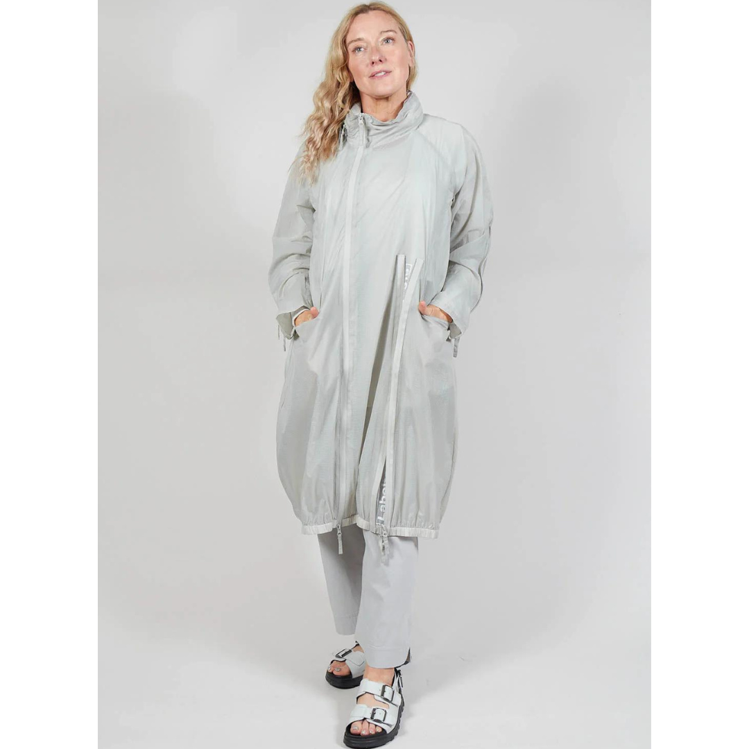New Arrivals Grey Rundholz Light Weight Coat with Hood