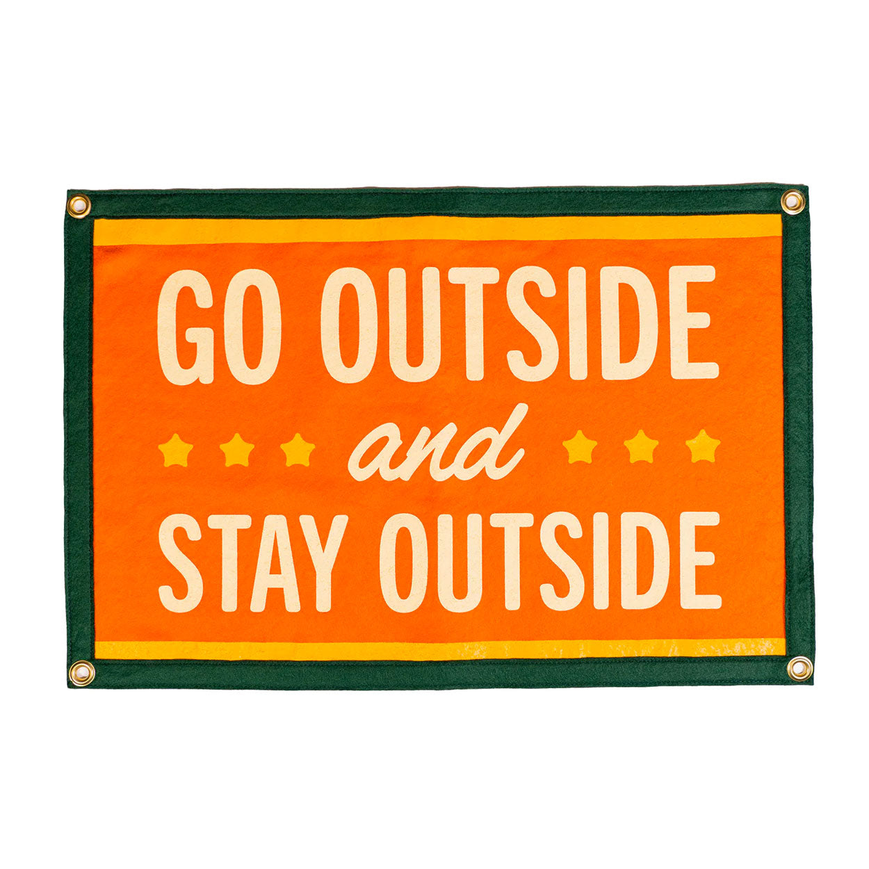 Oxford Pennant Go Outside and Stay Outside Camp Flag