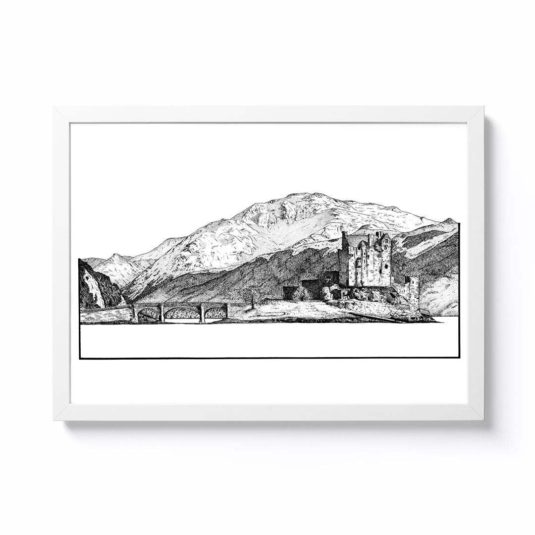 Jack Spowart Eilean Donan Castle A4 Framed Print