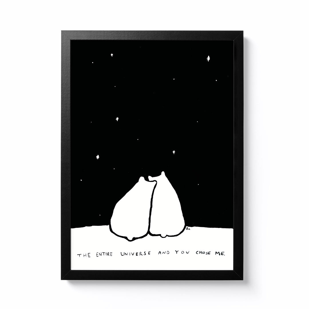 Billy Murphy A3 The Entire Universe Framed Print