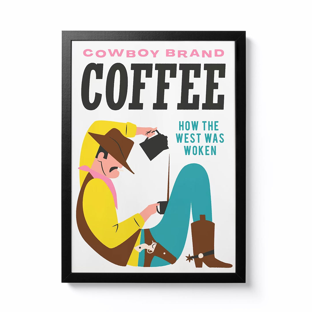 Kieron Redmond Cowboy Brand Coffee A3 Framed Print