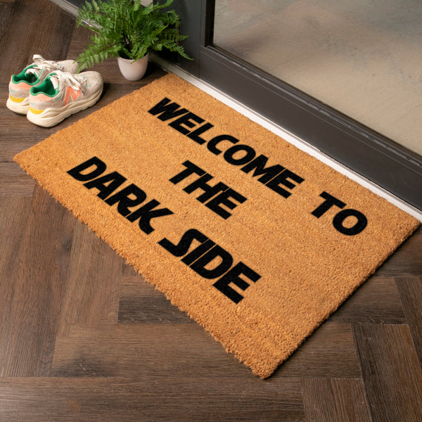 Distinctly Living Welcome To The Darkside Star Wars Doormat Quote