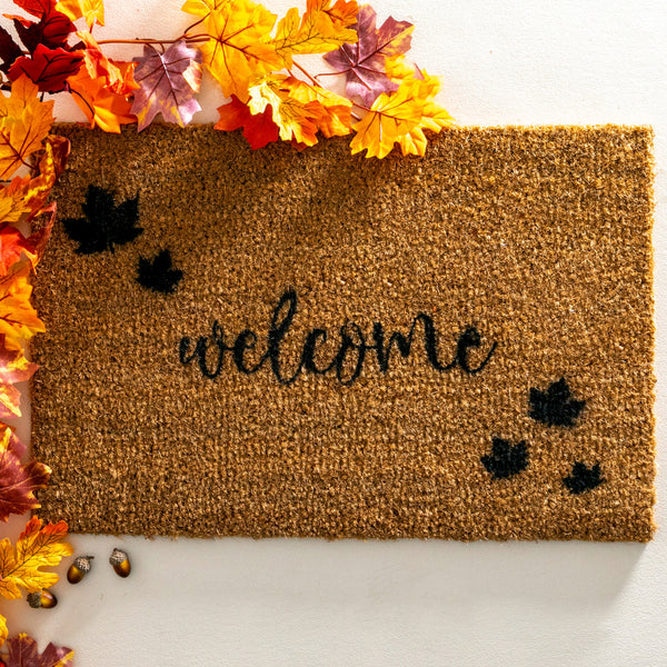 Distinctly Living Welcome Autumn Leaf Doormat
