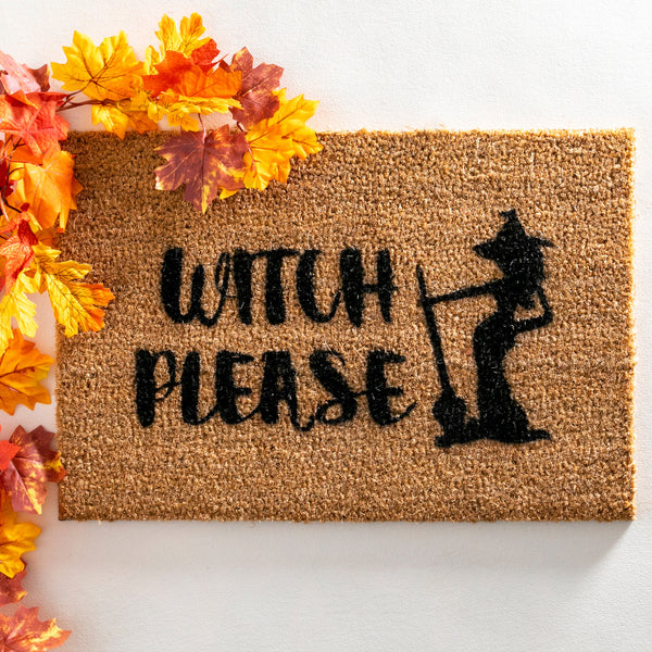 Distinctly Living Witch Please Doormat