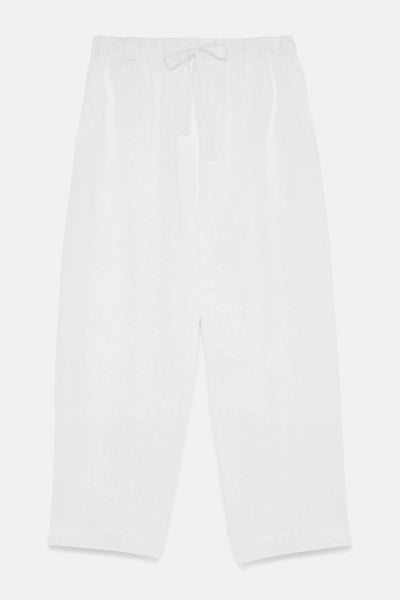 Ottod'Ame  Linen Tapered Trousers - Vanilla