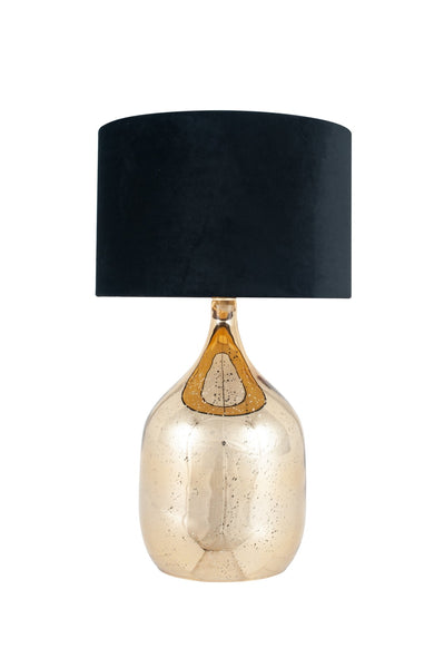 Distinctly Living Viterbo Champagne Gold Glass Dual Light - Table Lamp
