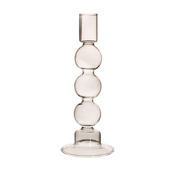 Sass & Belle  Bubble Glass Candleholder - Grey