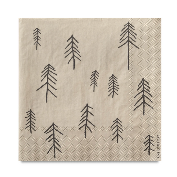 Fine Little Day Tall Tree Paper Napkins 12 Ply