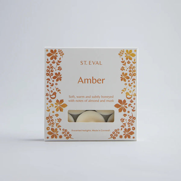 St Eval Candle Company - Amber Folk Scented Tealights